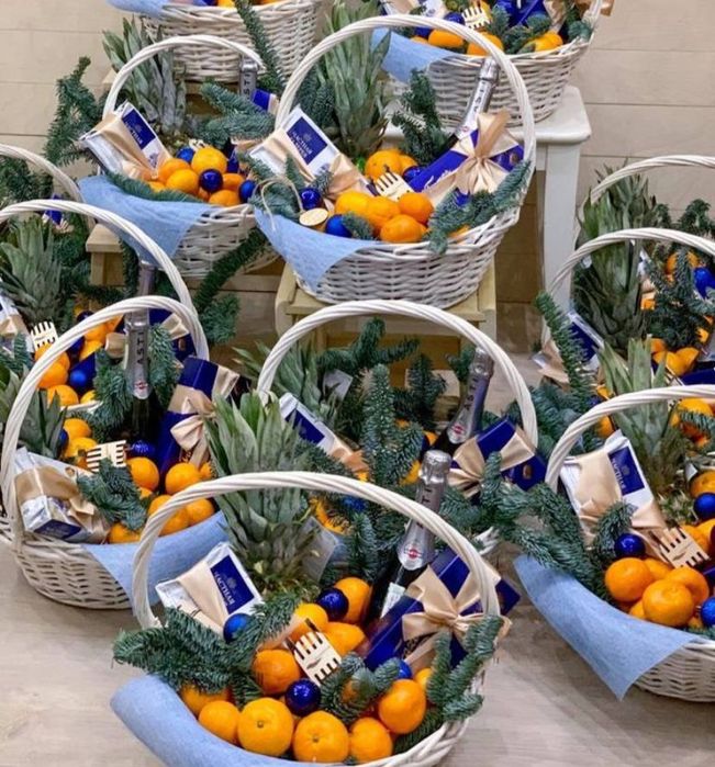 Подарки для нового года мандарин букет