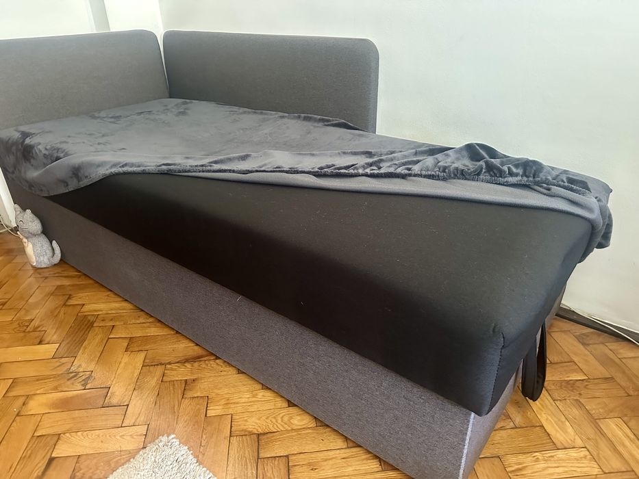 Pat cu saltea si lada 1 persoana