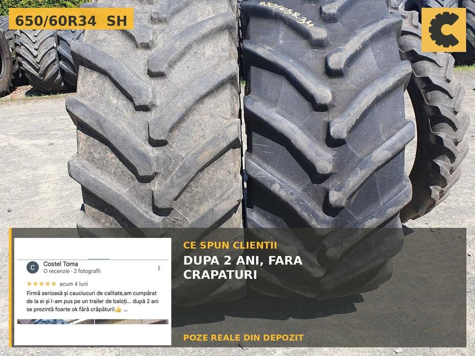 Cauciucuri 650/60R34 Trelleborg TM900 Anvelope Tractor PERECHE SH