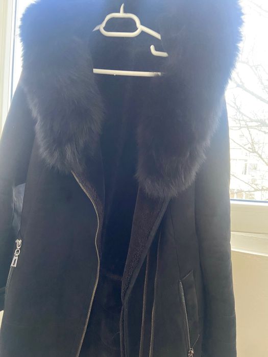 Haină blană modernă folosită foarte puțin