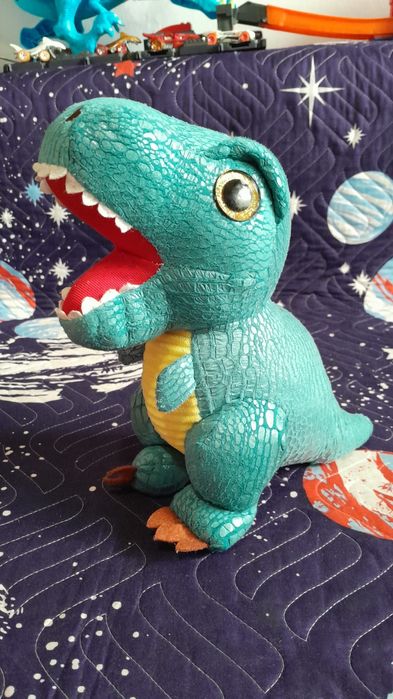 Plus dinozaur culoare turcoaz