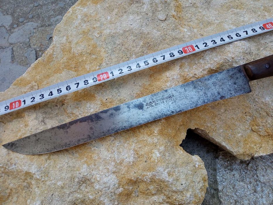 Автентичен Немски Рядък Ловен Нож Тесак 19 в.