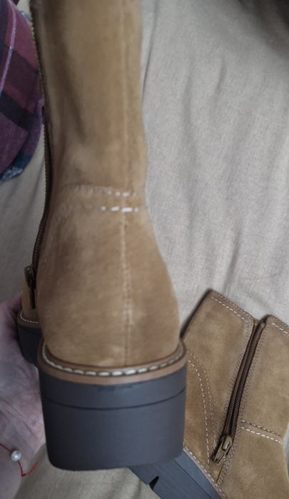 Naturalizer из США сапоги 36 - 37 натуральной замши