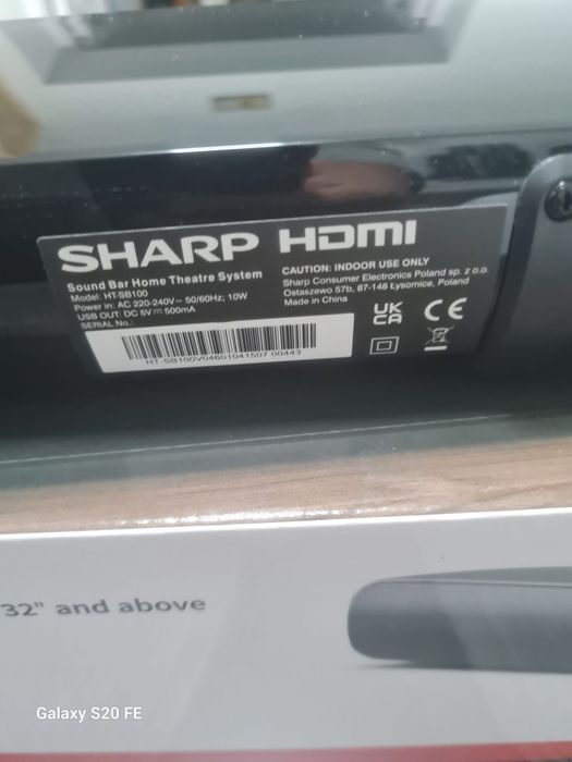 Soundbar Sharp nou