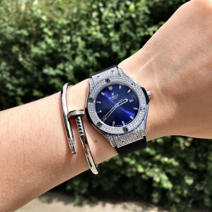 ceas hb big bang blue dial 33,mm lady