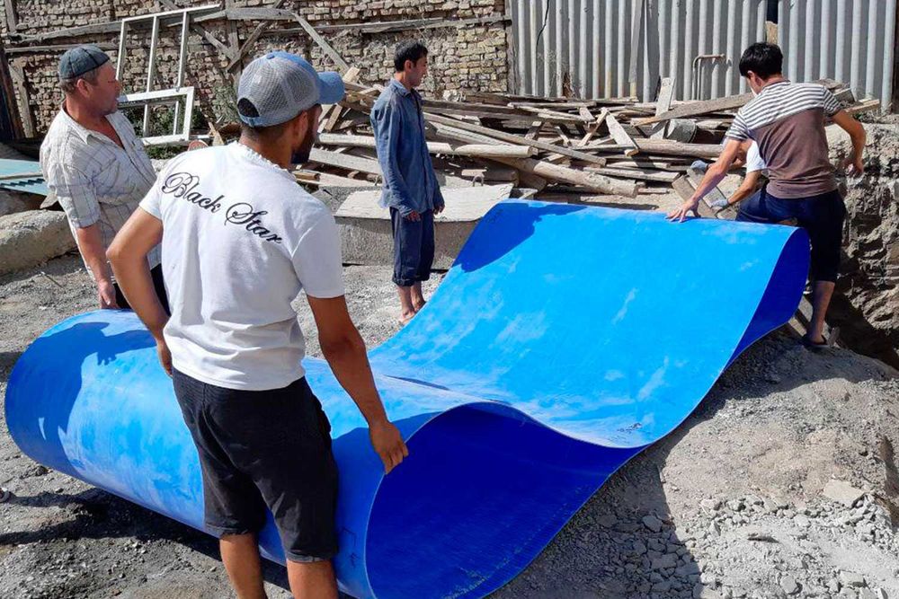 Эко-емкости для воды, сборка на месте, с выездом на объект