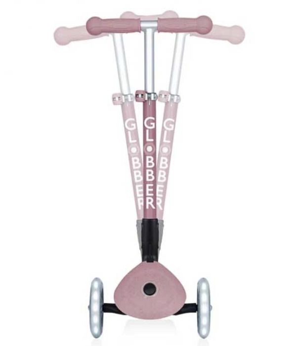 Тротинетка розова Globber Junior Foldable Lights Ecologic
