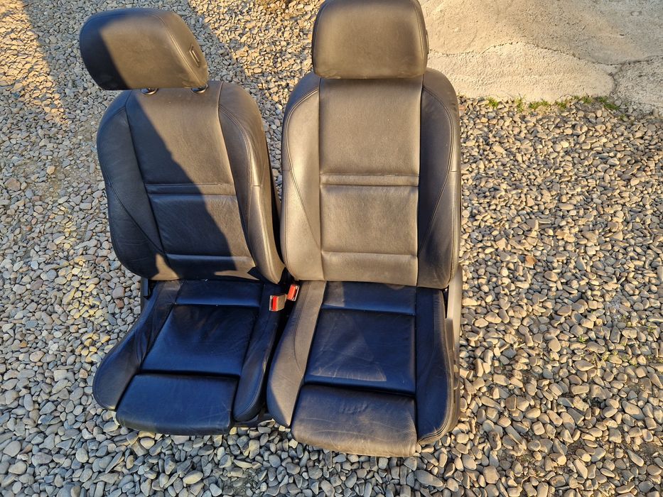 Scaune fata recaro m piele neagra cu incalzire bmw x5 e70 x6 e71