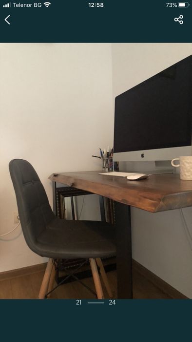 Бюро от масивна дървесина,ян естествени извивки РЕАЛНИ ЦЕНИ УНИКАТИ