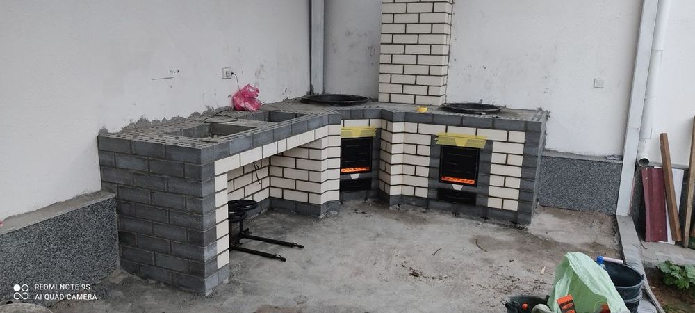 летние кухни очаги камины