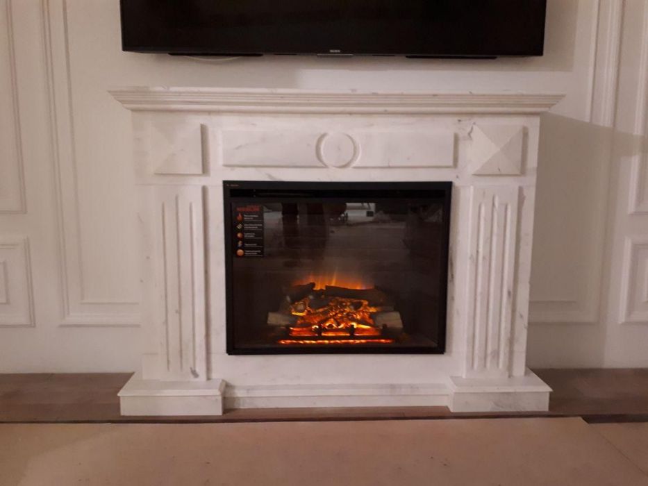 Камин из мрамора