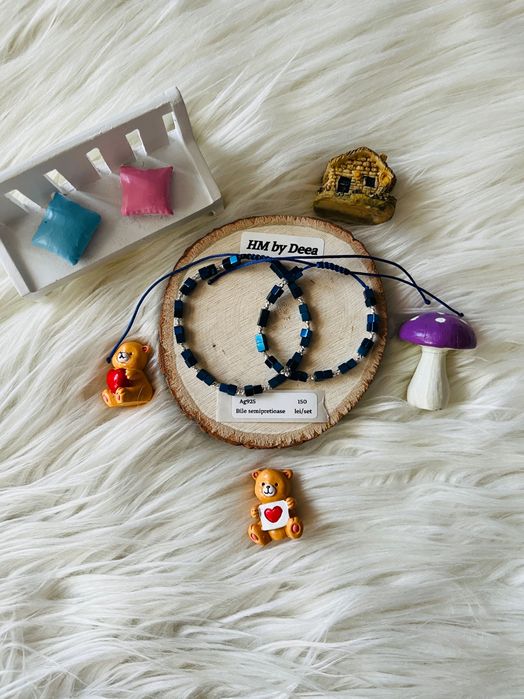 Bratari cu bile de argint