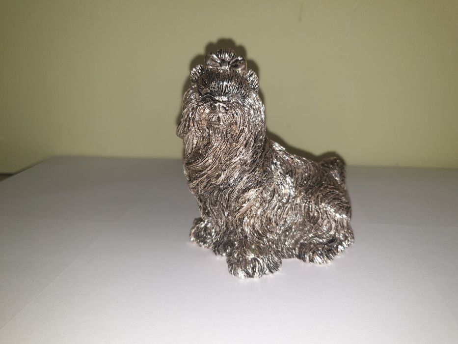 Statueta bibelou catel funda argint laminat Italia