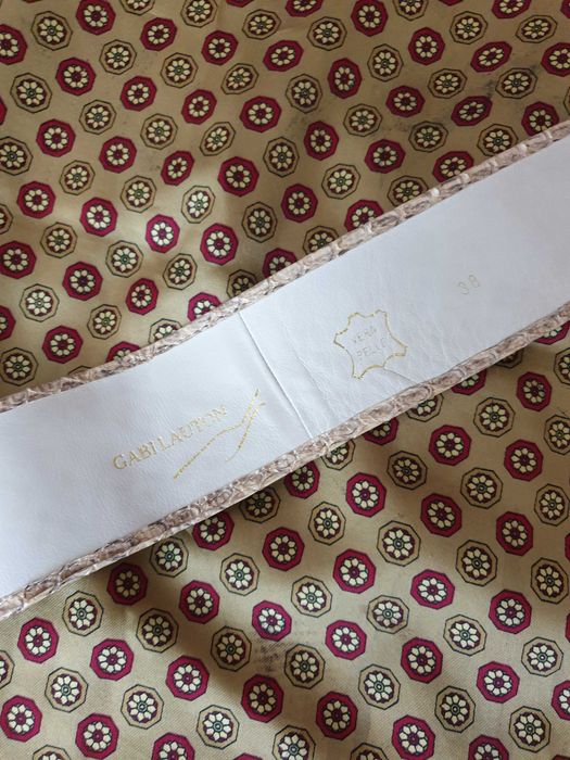 Curea brau crem piele naturala