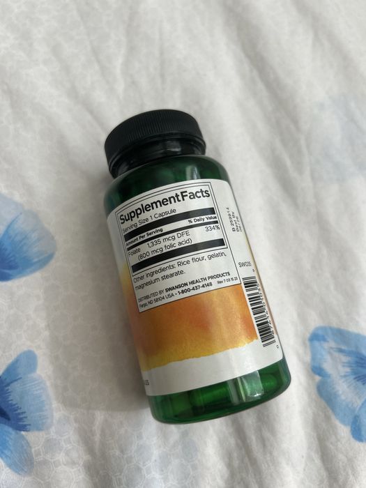 Фолиева киселина, 800 мкг