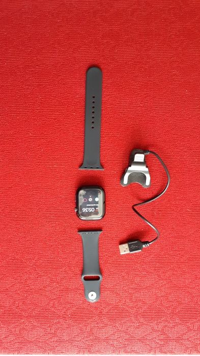 Ceas smart nou, cu folie și carcasă de protecție din silicon, detasabi