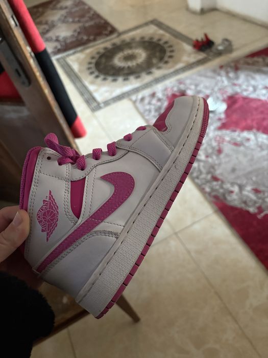 Nike Pantofi sport dama FD8780-500, Piele naturala, Roz/Alb