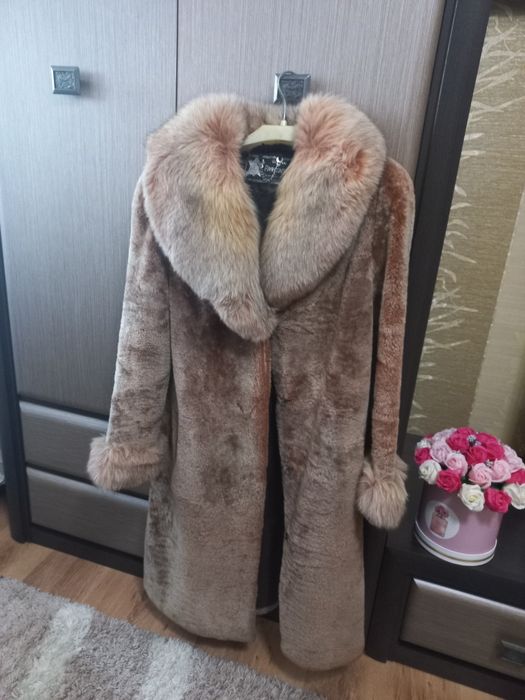 Шуба мутоновая светлая