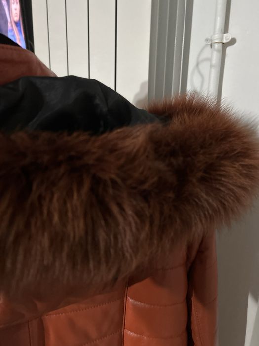 Haina piele cu gluga