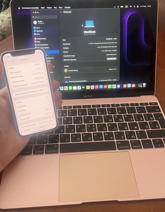 Макбук Айфон 12 мини