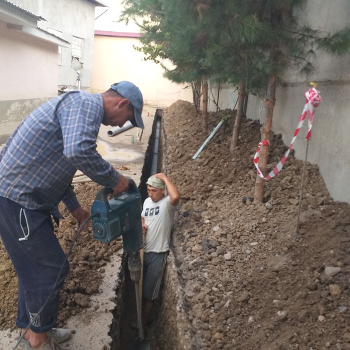 Канализация,водапровод,подкоп,кудук дирнаж кламиз