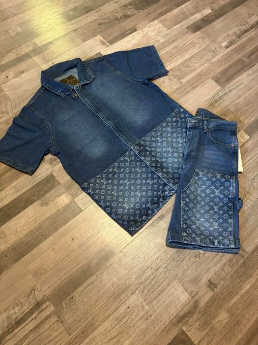 Compleu barbati de blugi model deosebit