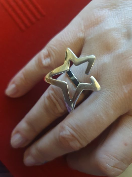 Inel stea argint 925