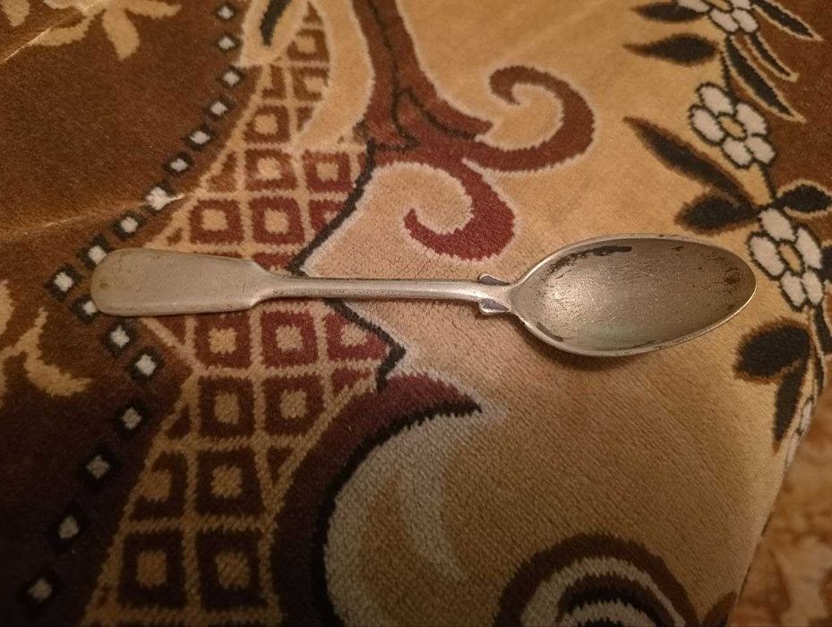 По серебряная Антикварная Ложка.