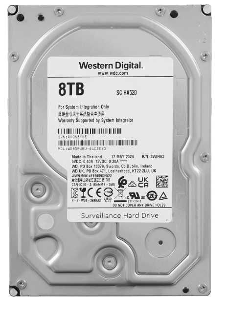 Жёсткий диск WD Purple 8 TB (WD85PURU)