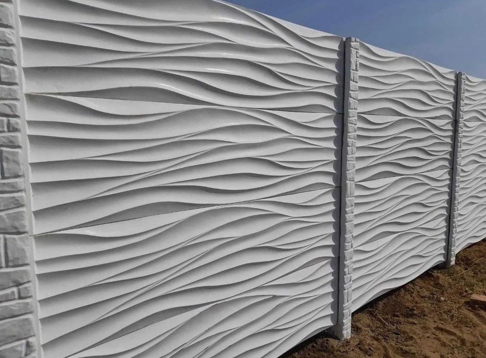 Gard din placi beton oferim montaj