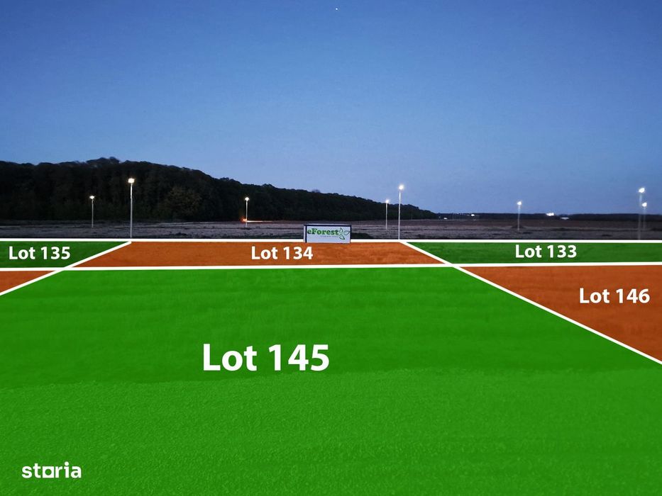 Terenuri de vanzare, zona verde, acces din DN1A, eForest