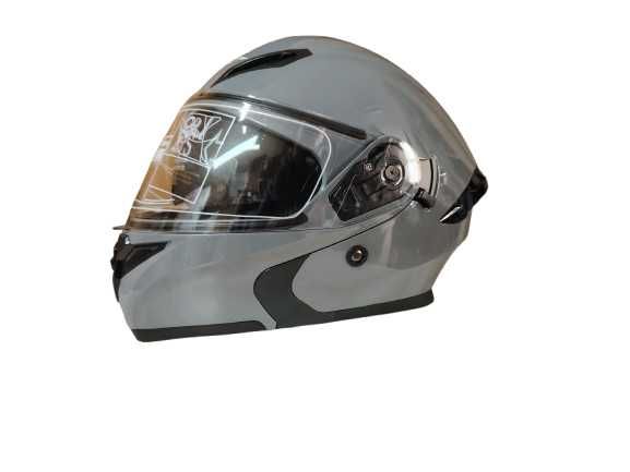 Каска за Мотор Сив лак Лукс Модуларна -979