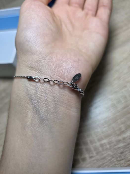 Серебряный браслет нежный