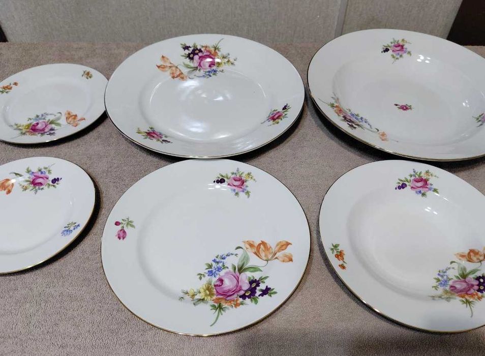 Продам Новый немецкий столовый сервиз Мейсенский букет, 66 предметов