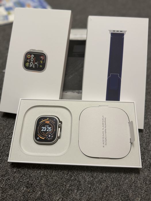 Oferta !! Apple Watch Ultra 2 Natural Titanium !Garantie Emag /  Impecabil /fullbox / 100% baterie