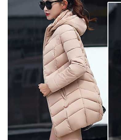 Дамско зимно яке в бежов цвят М размер - чисто ново