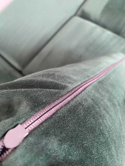 Canapea Coltar extensibila catifea verde