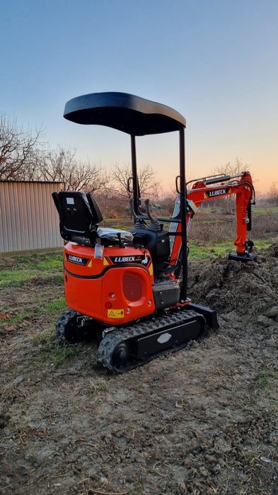 Miniexcavator Lubeck W-130 NOU Garanție 2 ani