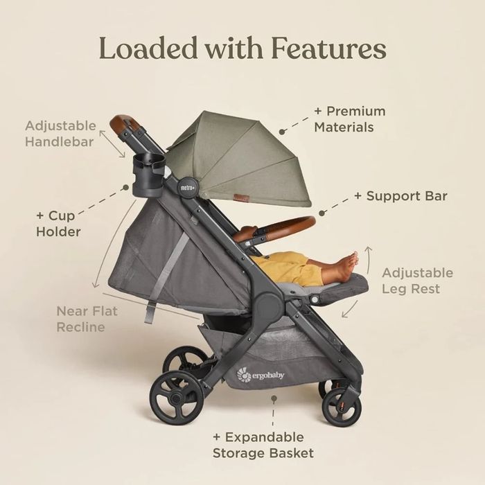 Коляска Ergobaby metro plus deluxe (green)