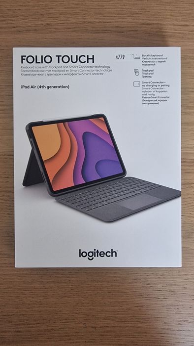 Husa Logitech Folio Touch cu tastatura iluminata si trackpad pentru iPad Air gen 4 si 5