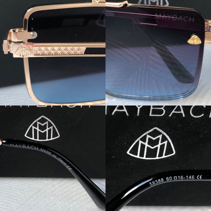 Мъжки слънчеви очила правоъгълни 4 цвята Maybach