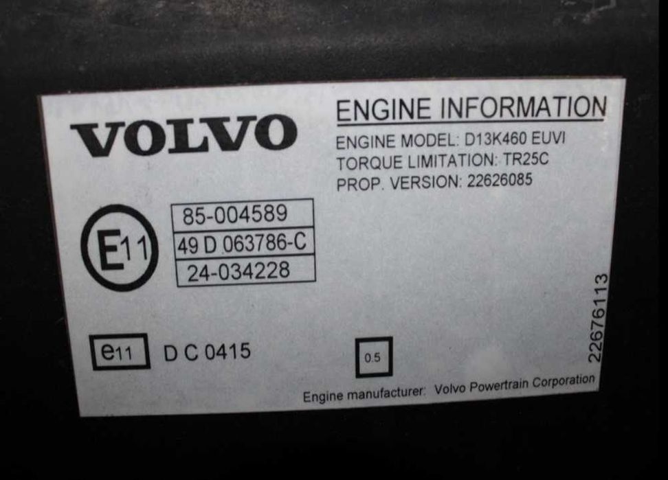Motor D13K camion Volvo FH4 460CP - Piese de motor Volvo