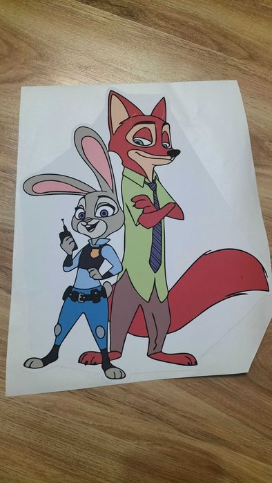 Sticker adeziv Zootopia Judy Hopps Nick Wilde