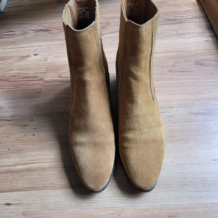 Botine piele intoarsa Zara