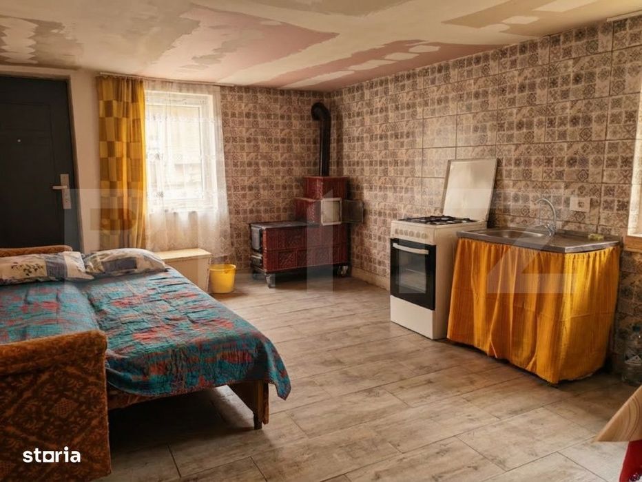 Casa cu 1.2 ha teren, liniste totala, livada, acces asfaltat