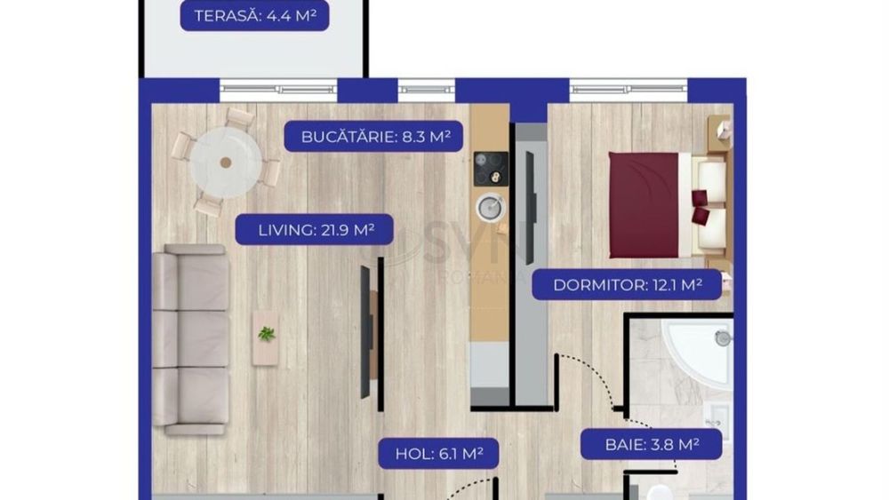 Apartament 2 camere Aviatiei Nord