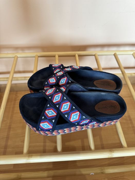Чехли на платформа Pepe Jeans ,zara,mango номер 37