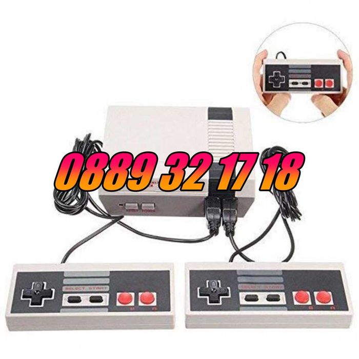 Телевизионна игра с вградени 620 игри, ретро тв игра с два джойстика