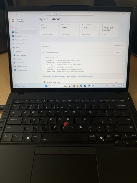 Lenovo ThinkPad T14 Gen 5 32GB Ram / 1TB SSD
