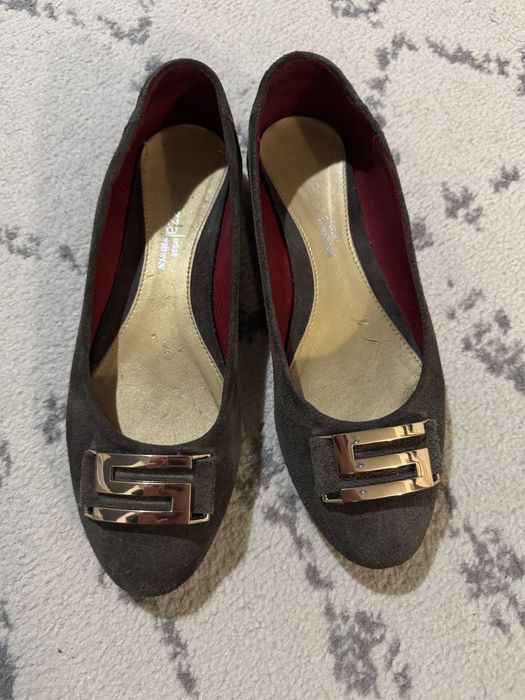 Balerini piele intoarsa Cadenzza Velur Tape 37